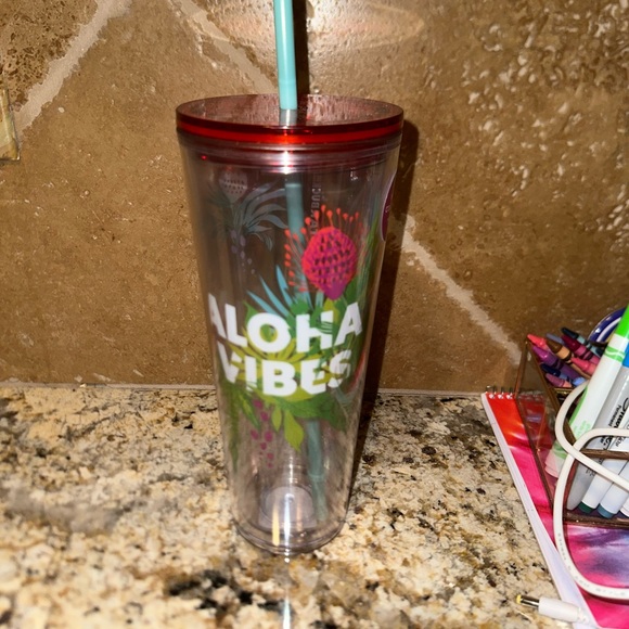 Never used. Starbucks Tumbler with lid and straw. Brand new. - Picture 2 of 6